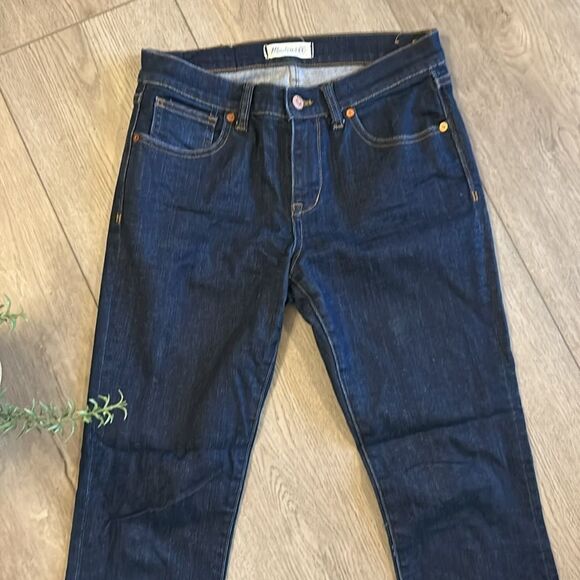 MADEWELL THE SKINNY SKINNY DARK WASH JEANS CLASSIC COMFORT NO DISTRESSING SZ 28 - Picture 6 of 10